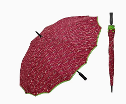 Ô dù đi bộ in tán cây 27 inch 16 nan hoa có nút mở tự động